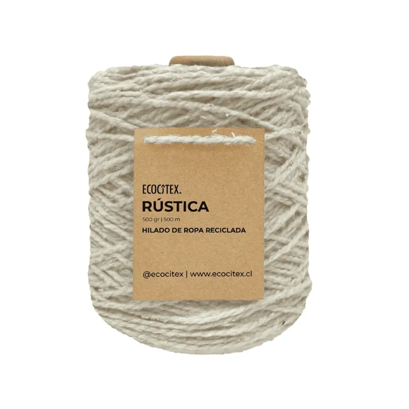 Hilado de ropa reciclada de la marca Ecocitex