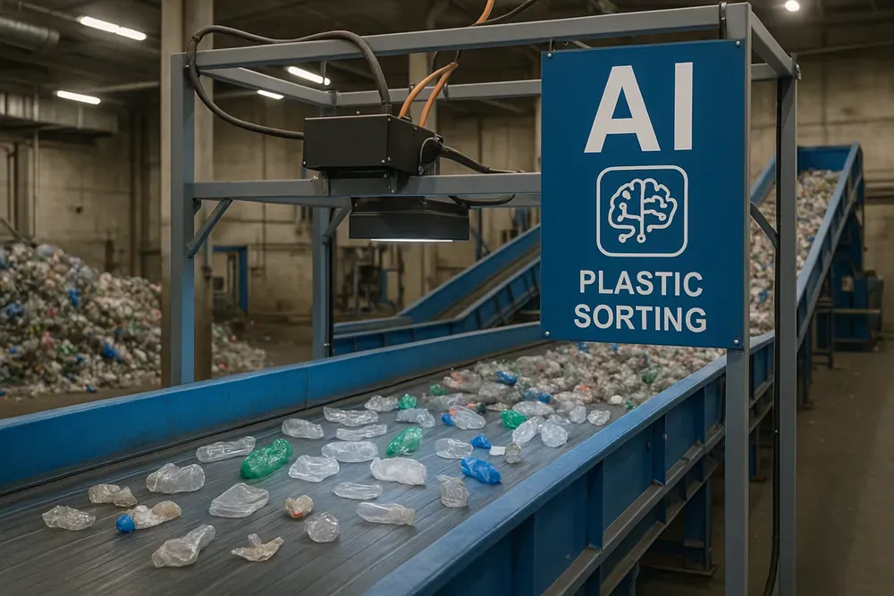 Sistema de clasificación con inteligencia artificial en una planta de reciclaje de plástico