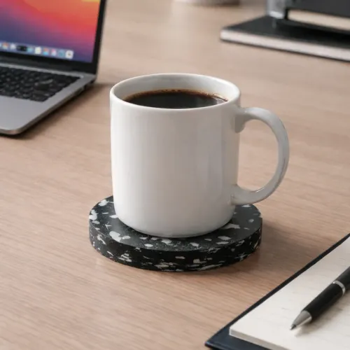 Posavasos de línea HoReCa en plástico reciclado, fabricado por Revivir