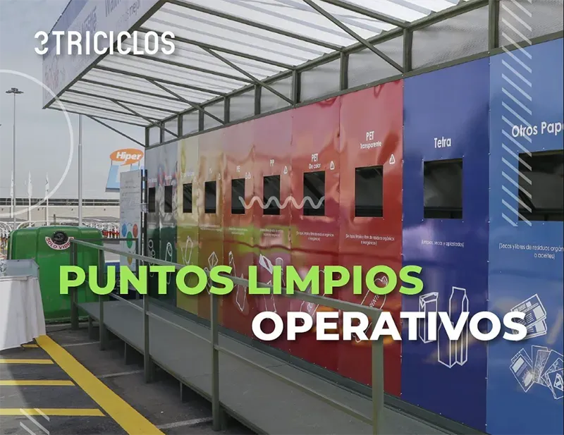 Punto Limpio operativo de TriCiclos para la clasificación de residuos